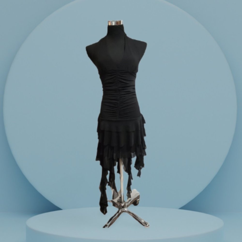 Charlotte Russe Halter Neck Ruffle Tiered Skirt